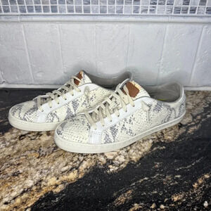 Women's Cole Haan Sneakers, Size 7 1/2 White & Grey, discoloration shown in pic.